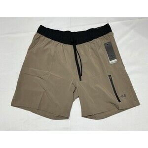 Legend Shorts Mens Large Tan Stretch Athleisure Workout NWT
